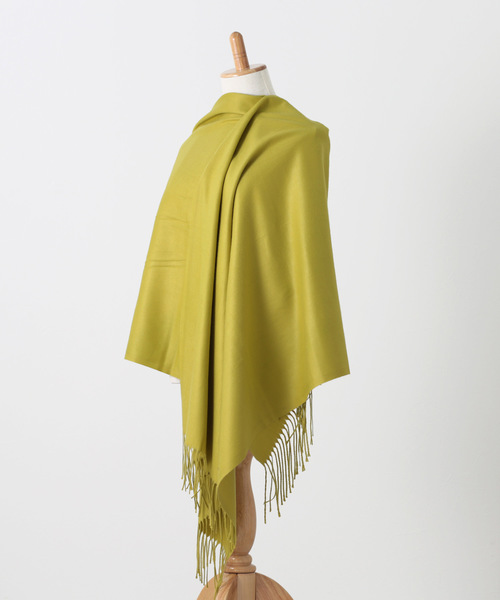 Jubilee Fabric（ジュビリーファブリック）の「大判ストール スムースマテリアル（ストール/ショール・レディース・ブラック/モスグリーン/ブラウン/ネイビー/グレー/ライトグレー/ロイヤルブルー/グレイッシュベージュ/グリーン系その他/アッシュグレー/ダークベージュ/ライトグリーン/テラコッタ/ライトアッシュグレー・FREE）」の12枚目の写真