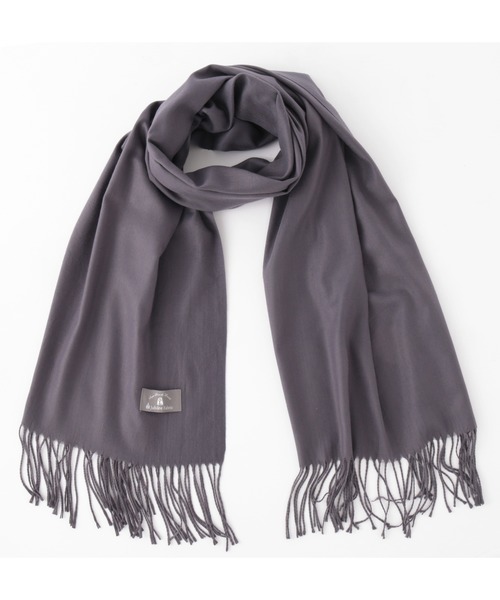 Jubilee Fabric（ジュビリーファブリック）の「大判ストール スムースマテリアル（ストール/ショール・レディース・ブラック/モスグリーン/ブラウン/ネイビー/グレー/ライトグレー/ロイヤルブルー/グレイッシュベージュ/グリーン系その他/アッシュグレー/ダークベージュ/ライトグリーン/テラコッタ/ライトアッシュグレー・FREE）」の3枚目の写真