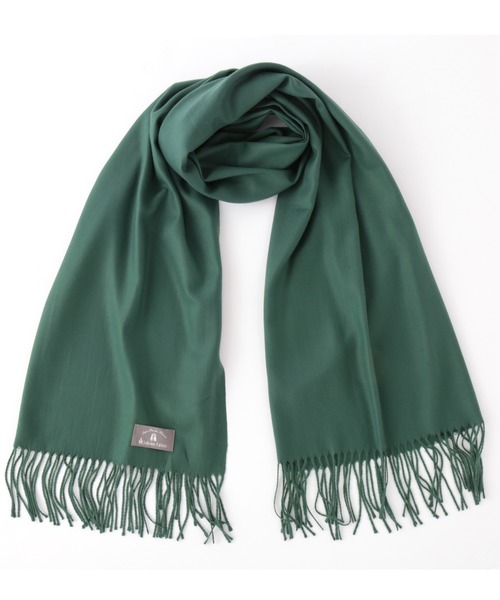 Jubilee Fabric（ジュビリーファブリック）の「大判ストール スムースマテリアル（ストール/ショール・レディース・ブラック/モスグリーン/ブラウン/ネイビー/グレー/ライトグレー/ロイヤルブルー/グレイッシュベージュ/グリーン系その他/アッシュグレー/ダークベージュ/ライトグリーン/テラコッタ/ライトアッシュグレー・FREE）」の11枚目の写真