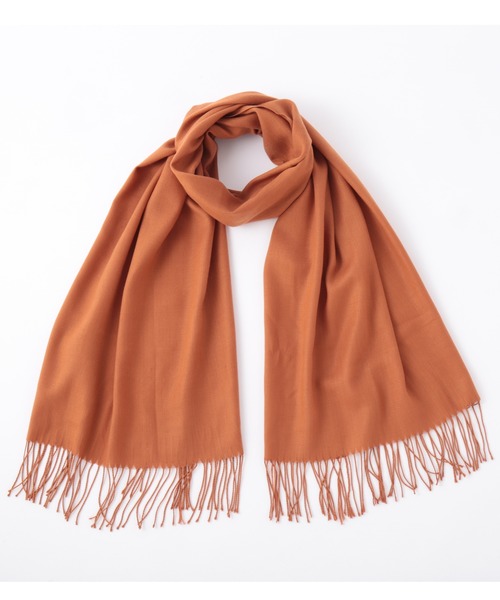 Jubilee Fabric（ジュビリーファブリック）の「大判ストール スムースマテリアル（ストール/ショール・レディース・ブラック/モスグリーン/ブラウン/ネイビー/グレー/ライトグレー/ロイヤルブルー/グレイッシュベージュ/グリーン系その他/アッシュグレー/ダークベージュ/ライトグリーン/テラコッタ/ライトアッシュグレー・FREE）」の7枚目の写真