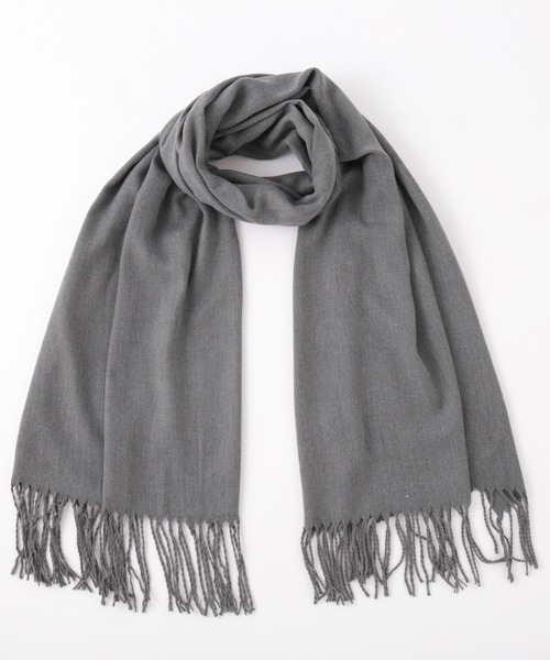 Jubilee Fabric（ジュビリーファブリック）の「大判ストール スムースマテリアル（ストール/ショール・レディース・ブラック/モスグリーン/ブラウン/ネイビー/グレー/ライトグレー/ロイヤルブルー/グレイッシュベージュ/グリーン系その他/アッシュグレー/ダークベージュ/ライトグリーン/テラコッタ/ライトアッシュグレー・FREE）」の4枚目の写真