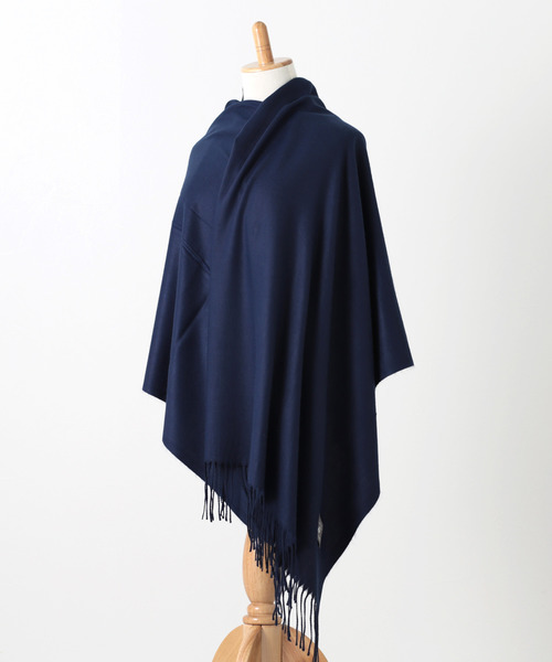 Jubilee Fabric（ジュビリーファブリック）の「大判ストール スムースマテリアル（ストール/ショール・レディース・ブラック/モスグリーン/ブラウン/ネイビー/グレー/ライトグレー/ロイヤルブルー/グレイッシュベージュ/グリーン系その他/アッシュグレー/ダークベージュ/ライトグリーン/テラコッタ/ライトアッシュグレー・FREE）」の20枚目の写真