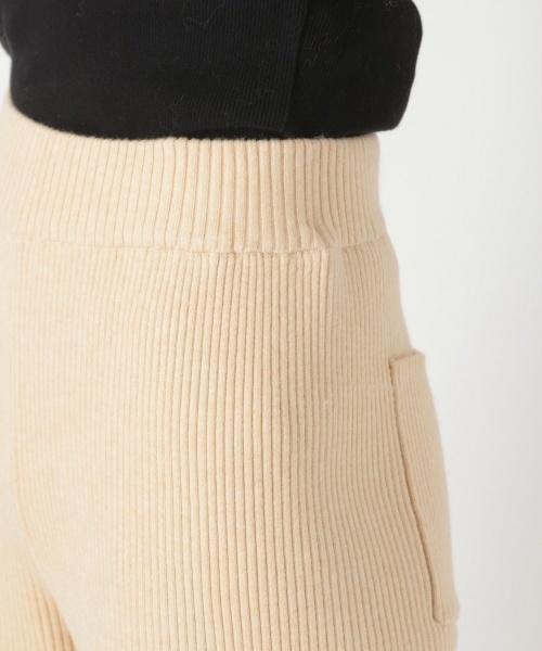 laboratory work(ラボラトリーワーク)の「リブニットパンツ(その他パンツ・レディース・アイボリー/ブラック/ブラウン・MEDIUM)」の11枚目の写真