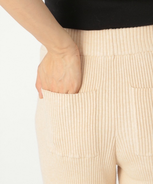 laboratory work(ラボラトリーワーク)の「リブニットパンツ(その他パンツ・レディース・アイボリー/ブラック/ブラウン・MEDIUM)」の12枚目の写真