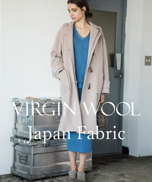 Emma Taylor（エマテイラー）の「ダッフルロングコート（ダッフルコート・レディース・ネイビー/カーキ/グレイッシュベージュ・36/34）」の4枚目の写真