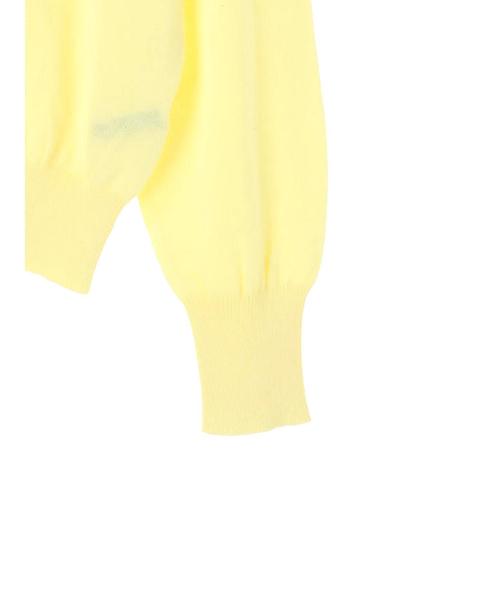 YECCA VECCA(イェッカヴェッカ)の「P.シルク混マシンウォッシャブルニット(Tシャツ/カットソー・レディース・ホワイト/ネイビー/イエロー/ミント/ラベンダー/杢グレー・FREE)」の10枚目の写真