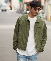 デニムジャケット グリーン カーキ 緑色系 カモフラージュ柄 ファッション通販 Zozotown