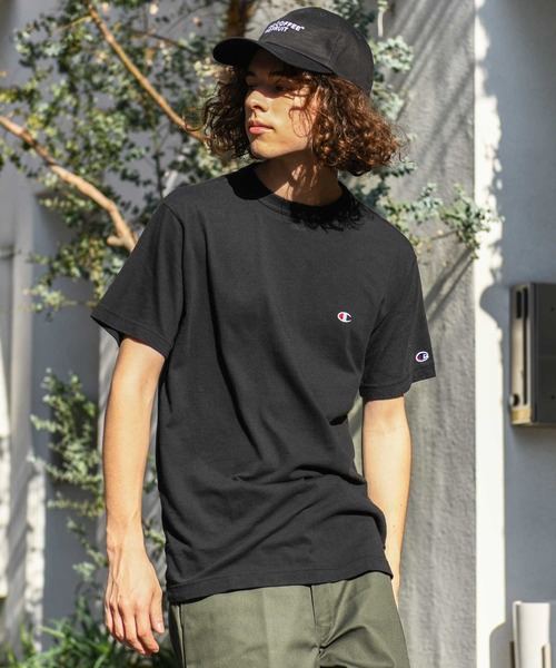Champion(チャンピオン)の「【Champion】C3-P300 ショートスリーブTシャツ/チャンピオン(Tシャツ/カットソー・レディース・ブラック/レッド/イエロー/ロイヤルブルー/ホワイト/グレー/ピンク/オートミール/チャコール/ネイビー/ブルー系/ブラウン・M/L/XL/S)」の4枚目の写真