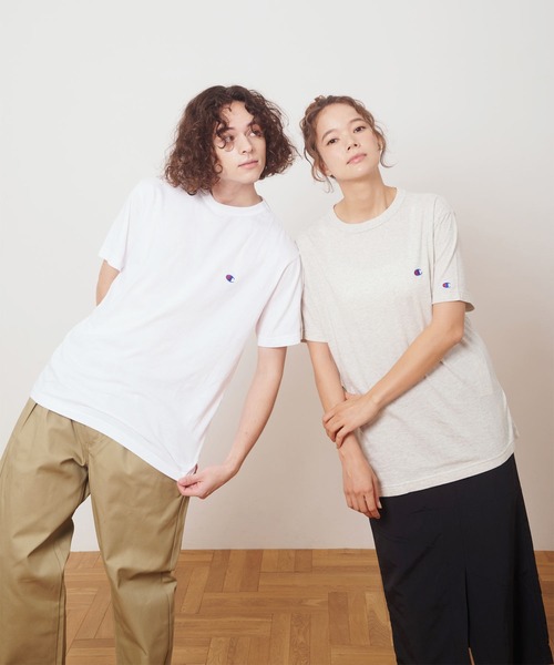 Champion(チャンピオン)の「【Champion】C3-P300 ショートスリーブTシャツ/チャンピオン(Tシャツ/カットソー・レディース・ブラック/レッド/イエロー/ロイヤルブルー/ホワイト/グレー/ピンク/オートミール/チャコール/ネイビー/ブルー系/ブラウン・M/L/XL/S)」の21枚目の写真