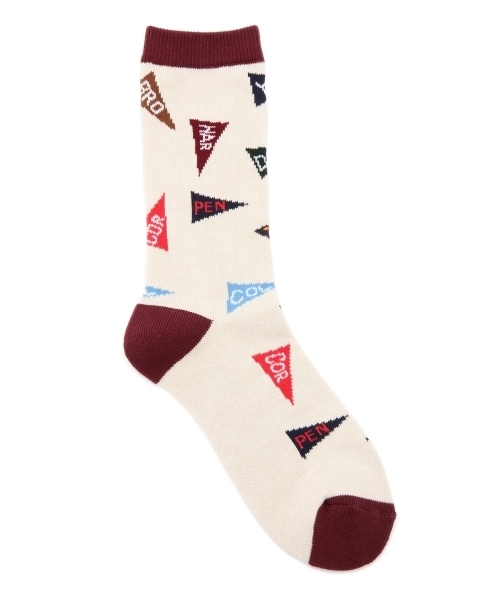 BEAMS BOY(ビームスボーイ)の「◎ROSTER SOCKS / ペナントソックス(ソックス/靴下・レディース・ナチュラル/グレー・ONE SIZE)」の3枚目の写真