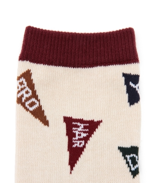 BEAMS BOY(ビームスボーイ)の「◎ROSTER SOCKS / ペナントソックス(ソックス/靴下・レディース・ナチュラル/グレー・ONE SIZE)」の4枚目の写真