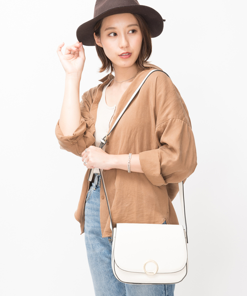 JUGLANS(ユグランス)の「【JUGLANS】リングモチーフポシェットショルダーバッグ(ショルダーバッグ・レディース・ブラック/アイボリー/ネイビー/ブラウン/ピンク/ワインレッド/ブラック系その他/ベージュ系その他・FREE)」の20枚目の写真