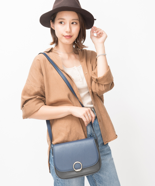 JUGLANS(ユグランス)の「【JUGLANS】リングモチーフポシェットショルダーバッグ(ショルダーバッグ・レディース・ブラック/アイボリー/ネイビー/ブラウン/ピンク/ワインレッド/ブラック系その他/ベージュ系その他・FREE)」の22枚目の写真