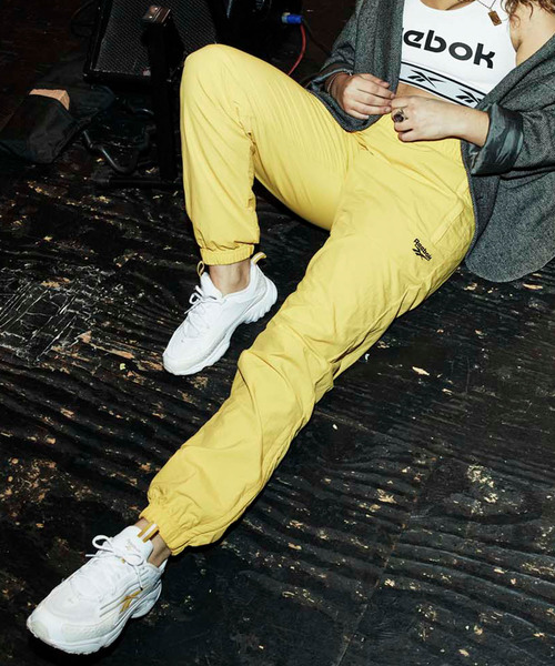 reebok trousers yellow