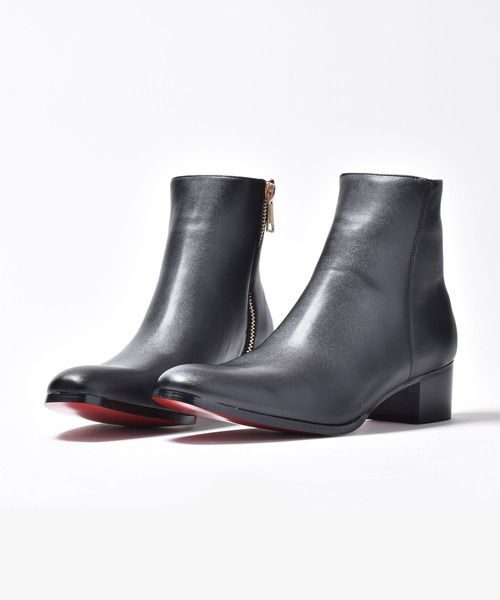 endevice(エンデヴァイス)の「ゴールドジップ ヒールブーツ / ハイヒール(ブーツ・メンズ・ブラック・44/40/42)」の2枚目の写真