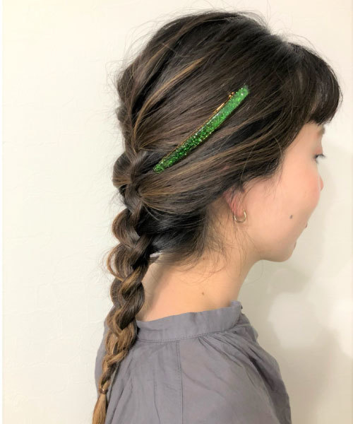 tone（トーン）の「【KuKuLu TOKYO】シャープロングバレッタ（バレッタ/ヘアクリップ・レディース・ブラウン/シルバー/オレンジ/グリーン/ブラウン系その他・FREE）」の3枚目の写真