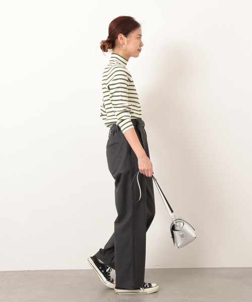 JOURNAL STANDARD relume（ジャーナルスタンダード　レリューム）の「ボトルネック リブプルオーバー（ニット/セーター・レディース・ブラック/ホワイト系その他/ホワイト系その他2/ブラック系その他・マルチサイズ）」の6枚目の写真