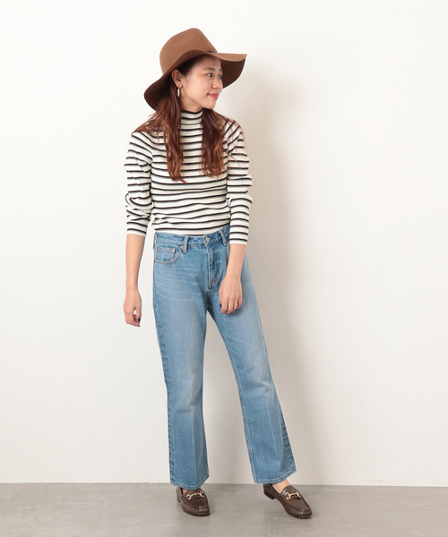 JOURNAL STANDARD relume（ジャーナルスタンダード　レリューム）の「ボトルネック リブプルオーバー（ニット/セーター・レディース・ブラック/ホワイト系その他/ホワイト系その他2/ブラック系その他・マルチサイズ）」の12枚目の写真