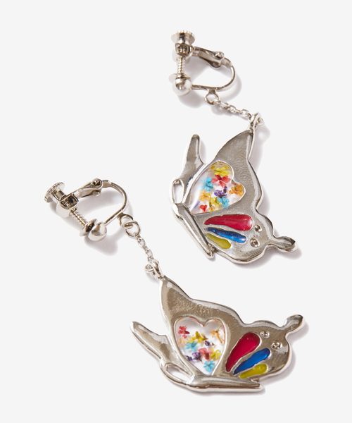 rehacer(レアセル)の「rehacer : Flower Butterfly Earrings Made in Japan / フラワーバタフライ イヤリング メイドインジャパン(イヤリング・レディース・シルバー/ゴールド・FREE)」の5枚目の写真