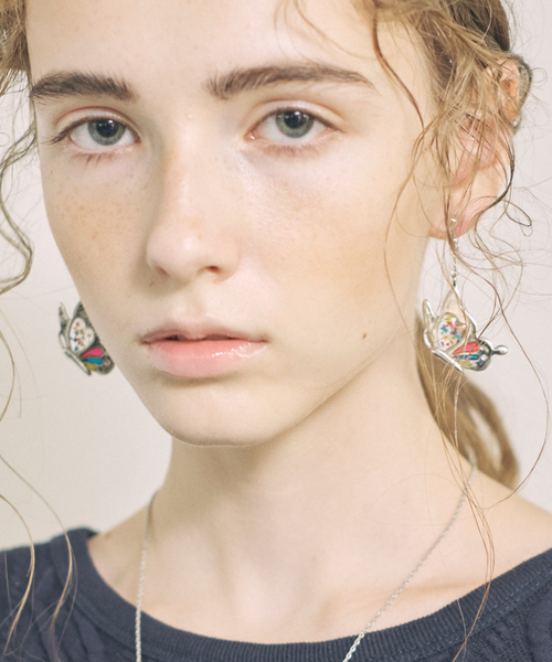 rehacer(レアセル)の「rehacer : Flower Butterfly Earrings Made in Japan / フラワーバタフライ イヤリング メイドインジャパン(イヤリング・レディース・シルバー/ゴールド・FREE)」の7枚目の写真