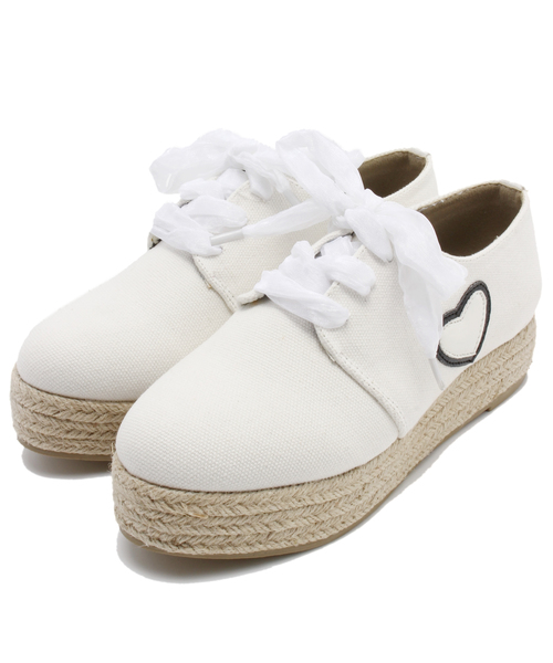 L.D.S.（エルディーエス）の「ワッペンエスパドリーユ（その他シューズ・レディース・ホワイト系/ブラック系/パープル系・MEDIUM/LARGE）」の2枚目の写真