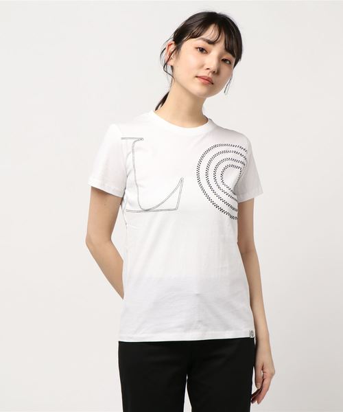 Desigual（デシグアル）の「【2020年春夏】LOVE文字入りTシャツ（Tシャツ/カットソー・レディース・ホワイト・2L/SS/S/M/L）」の4枚目の写真