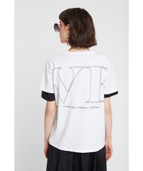 Desigual（デシグアル）の「【2020年春夏】LOVE文字入りTシャツ（Tシャツ/カットソー・レディース・ホワイト・2L/SS/S/M/L）」の8枚目の写真