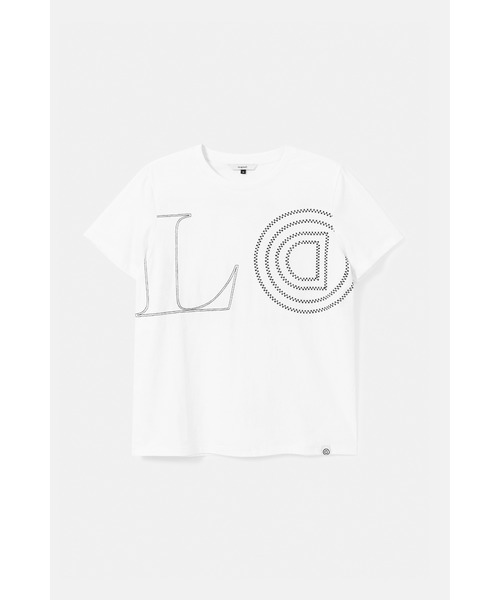 Desigual（デシグアル）の「【2020年春夏】LOVE文字入りTシャツ（Tシャツ/カットソー・レディース・ホワイト・2L/SS/S/M/L）」の5枚目の写真