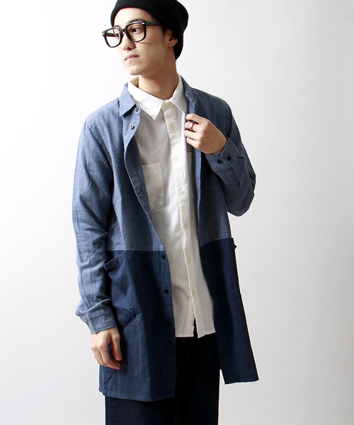 WEGO(ウィゴー)の「WEGO/ロングネルシャツ(シャツ/ブラウス・メンズ・ブラウン/ネイビー/その他1/その他2・MEDIUM/LARGE)」の3枚目の写真