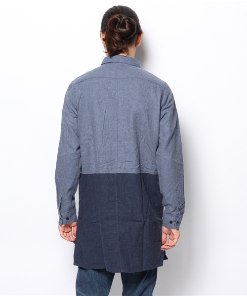 WEGO(ウィゴー)の「WEGO/ロングネルシャツ(シャツ/ブラウス・メンズ・ブラウン/ネイビー/その他1/その他2・MEDIUM/LARGE)」の7枚目の写真