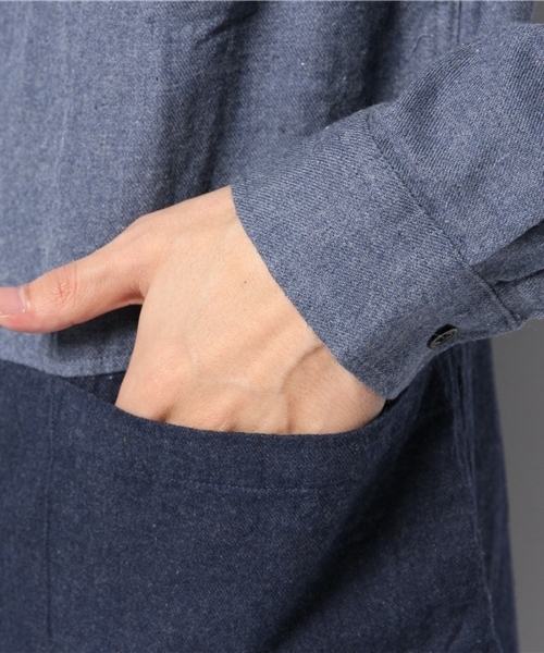 WEGO(ウィゴー)の「WEGO/ロングネルシャツ(シャツ/ブラウス・メンズ・ブラウン/ネイビー/その他1/その他2・MEDIUM/LARGE)」の10枚目の写真