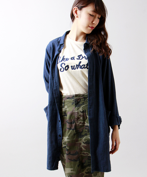 WEGO(ウィゴー)の「WEGO/ロングネルシャツ(シャツ/ブラウス・メンズ・ブラウン/ネイビー/その他1/その他2・MEDIUM/LARGE)」の12枚目の写真