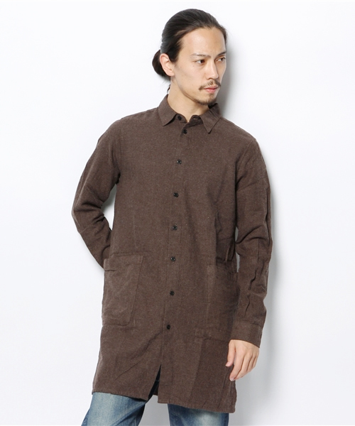 WEGO(ウィゴー)の「WEGO/ロングネルシャツ(シャツ/ブラウス・メンズ・ブラウン/ネイビー/その他1/その他2・MEDIUM/LARGE)」の13枚目の写真