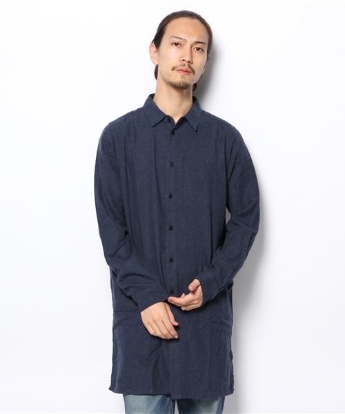 WEGO(ウィゴー)の「WEGO/ロングネルシャツ(シャツ/ブラウス・メンズ・ブラウン/ネイビー/その他1/その他2・MEDIUM/LARGE)」の14枚目の写真