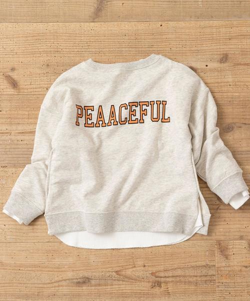 coen（コーエン）の「【coen キッズ / ジュニア】バックプリントスウェット×ワッフルロンT（2セット）（スウェット・キッズ・グレー/ホワイト/レッド/ネイビー・110/100/120/130/140/150）」の2枚目の写真