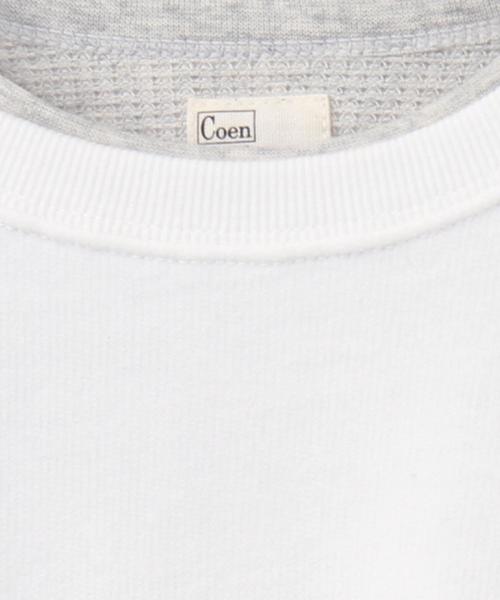 coen（コーエン）の「【coen キッズ / ジュニア】バックプリントスウェット×ワッフルロンT（2セット）（スウェット・キッズ・グレー/ホワイト/レッド/ネイビー・110/100/120/130/140/150）」の21枚目の写真