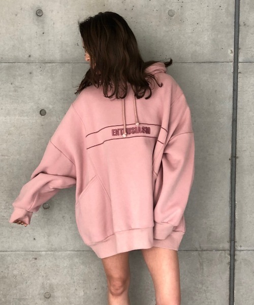 ENVYM（アンビー）の「サイドポケットビッグＰＯ（スウェット・レディース・ピンク/グリーン/ホワイト/グレー・FREE）」の13枚目の写真