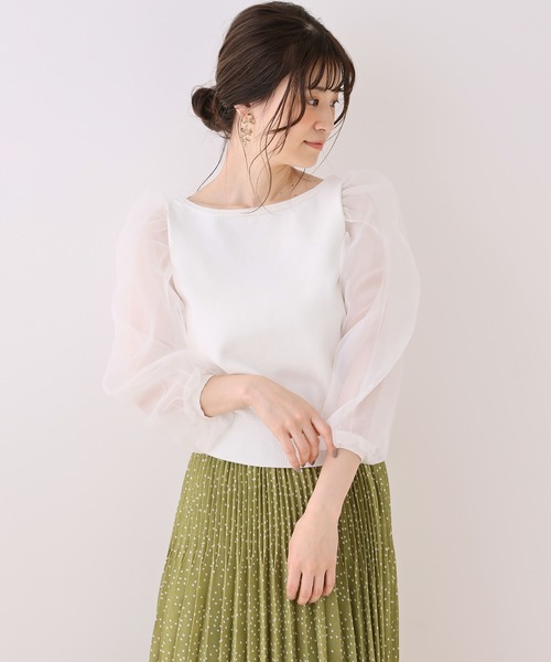 one after another NICE CLAUP（ワンアフターアナザーナイスクラップ）の「変形プリーツスカート（スカート・レディース・ホワイト系その他/ブラック系その他/グリーン/グリーン系その他/ピンク・FREE）」の6枚目の写真