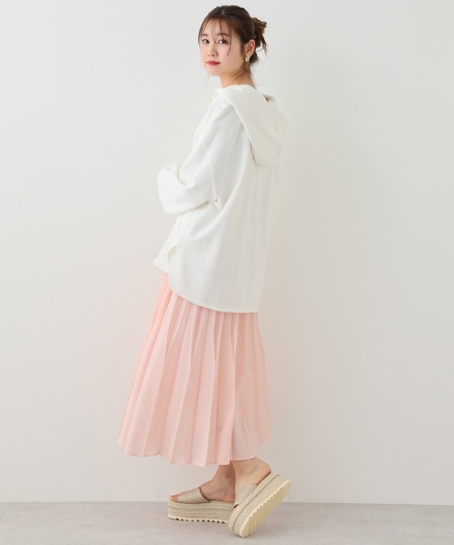 one after another NICE CLAUP（ワンアフターアナザーナイスクラップ）の「変形プリーツスカート（スカート・レディース・ホワイト系その他/ブラック系その他/グリーン/グリーン系その他/ピンク・FREE）」の8枚目の写真