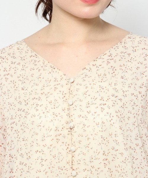 Heather（ヘザー）の「フラワーシフォンブラウス　　874508（シャツ/ブラウス・レディース・ホワイト系その他/ブルー系その他/ブラック系その他・FREE）」の9枚目の写真