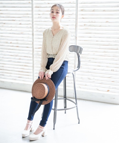 Heather（ヘザー）の「フラワーシフォンブラウス　　874508（シャツ/ブラウス・レディース・ホワイト系その他/ブルー系その他/ブラック系その他・FREE）」の22枚目の写真