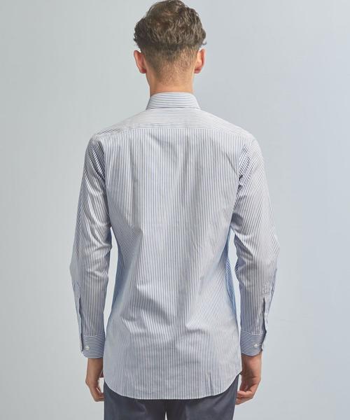 WORK TRIP OUTFITS GREEN LABEL RELAXING(ワークトリップアウトフィッツグリーンレーベル リラクシング)の「【WORK TRIP OUTFITS】WTO CO/PE ロンスト ワイド<スリムフィット>(シャツ/ブラウス・メンズ・コバルトブルー/ライトグレー・37cm/40cm/39cm/41cm/43cm/42cm/38cm)」の17枚目の写真