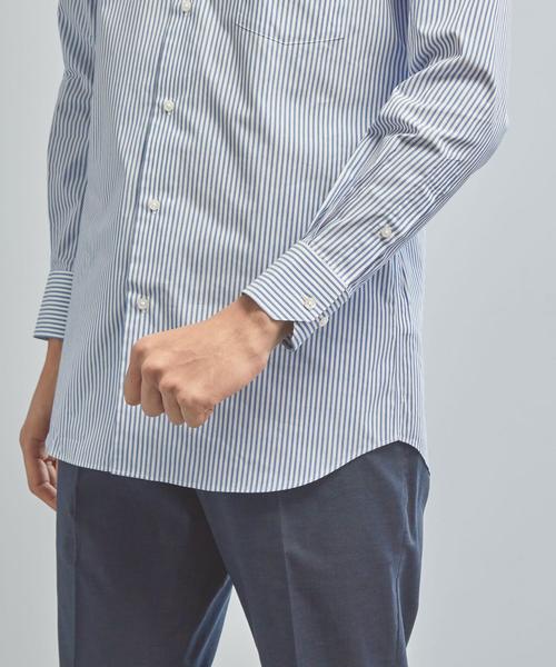 WORK TRIP OUTFITS GREEN LABEL RELAXING(ワークトリップアウトフィッツグリーンレーベル リラクシング)の「【WORK TRIP OUTFITS】WTO CO/PE ロンスト ワイド<スリムフィット>(シャツ/ブラウス・メンズ・コバルトブルー/ライトグレー・37cm/40cm/39cm/41cm/43cm/42cm/38cm)」の15枚目の写真