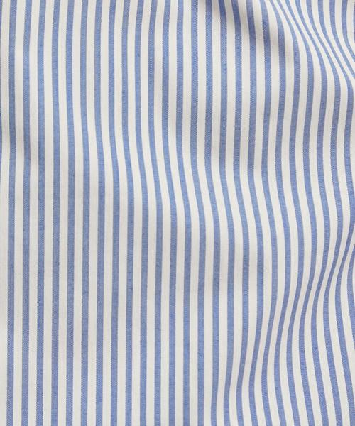 WORK TRIP OUTFITS GREEN LABEL RELAXING(ワークトリップアウトフィッツグリーンレーベル リラクシング)の「【WORK TRIP OUTFITS】WTO CO/PE ロンスト ワイド<スリムフィット>(シャツ/ブラウス・メンズ・コバルトブルー/ライトグレー・37cm/40cm/39cm/41cm/43cm/42cm/38cm)」の10枚目の写真