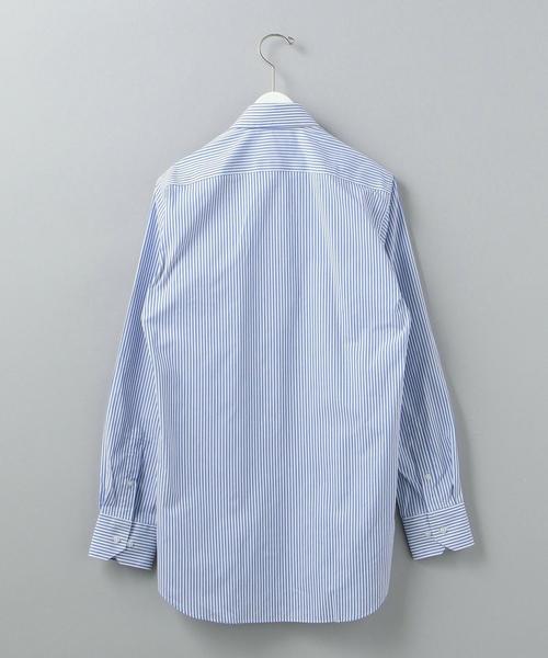 WORK TRIP OUTFITS GREEN LABEL RELAXING(ワークトリップアウトフィッツグリーンレーベル リラクシング)の「【WORK TRIP OUTFITS】WTO CO/PE ロンスト ワイド<スリムフィット>(シャツ/ブラウス・メンズ・コバルトブルー/ライトグレー・37cm/40cm/39cm/41cm/43cm/42cm/38cm)」の4枚目の写真