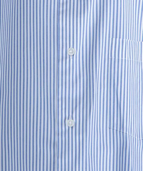 WORK TRIP OUTFITS GREEN LABEL RELAXING(ワークトリップアウトフィッツグリーンレーベル リラクシング)の「【WORK TRIP OUTFITS】WTO CO/PE ロンスト ワイド<スリムフィット>(シャツ/ブラウス・メンズ・コバルトブルー/ライトグレー・37cm/40cm/39cm/41cm/43cm/42cm/38cm)」の3枚目の写真