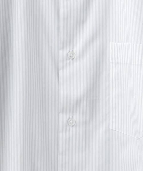 WORK TRIP OUTFITS GREEN LABEL RELAXING(ワークトリップアウトフィッツグリーンレーベル リラクシング)の「【WORK TRIP OUTFITS】WTO CO/PE ロンスト ワイド<スリムフィット>(シャツ/ブラウス・メンズ・コバルトブルー/ライトグレー・37cm/40cm/39cm/41cm/43cm/42cm/38cm)」の11枚目の写真