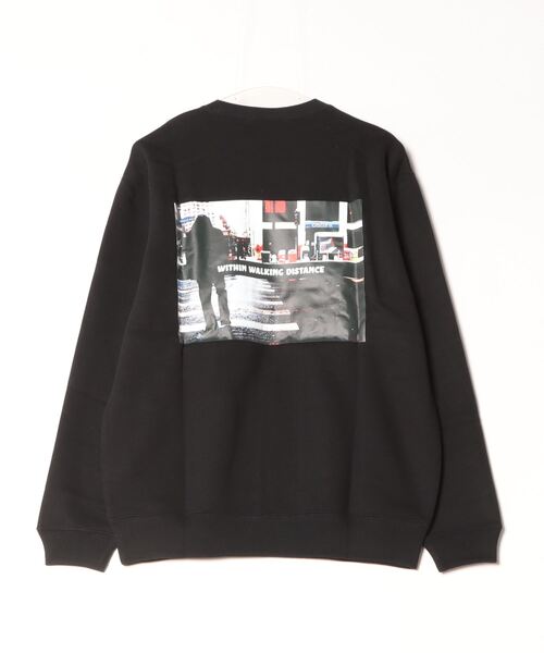 BEATJIVE（ビートジャイブ）の「バックプリント フォトプリント スウェット　トレーナー（スウェット・メンズ・ブラック/ホワイト・MEDIUM/LARGE）」の12枚目の写真