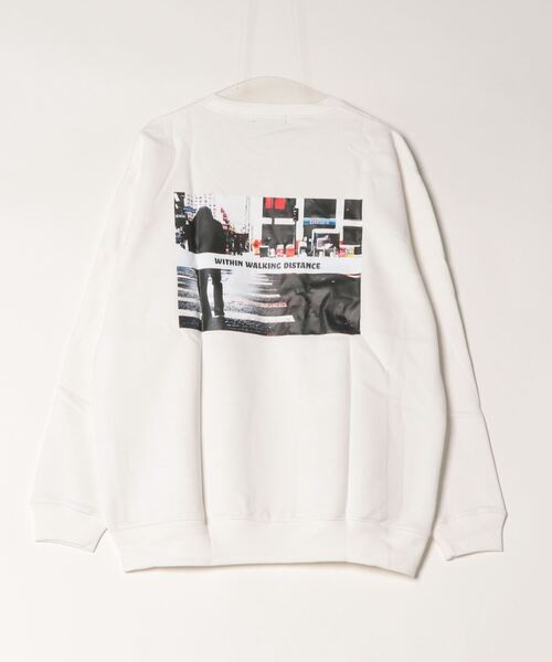 BEATJIVE（ビートジャイブ）の「バックプリント フォトプリント スウェット　トレーナー（スウェット・メンズ・ブラック/ホワイト・MEDIUM/LARGE）」の13枚目の写真