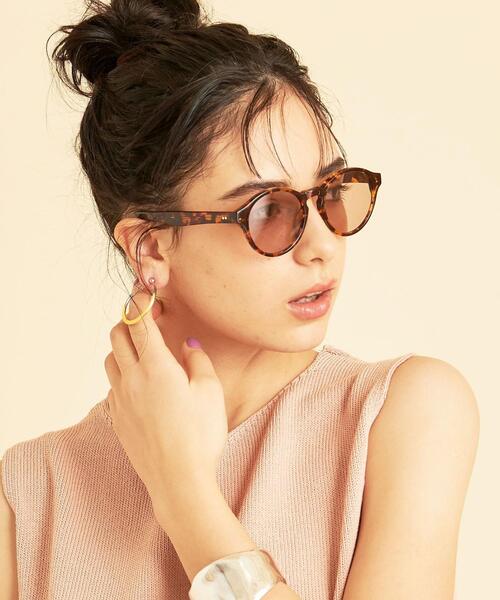 BEAUTY&YOUTH UNITED ARROWS(ビューティーアンドユースユナイテッドアローズ)の「BY∴ ラウンドサングラス о(サングラス・レディース・ベージュ/その他1・FREE)」の1枚目の写真